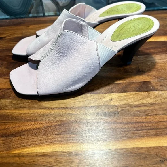 Sesto Meucci Blush Pink Open Toe Heels - Picture 13 of 13